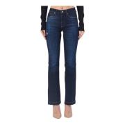 Guess Blå Bootcut Jeans med Dragkedja Fram Blue, Dam