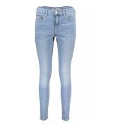 Tommy Hilfiger Mid-Rise Skinny Jeans Blue, Dam