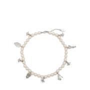 Vivienne Westwood Platinum Creamrose Pärlhalsband Yellow, Dam