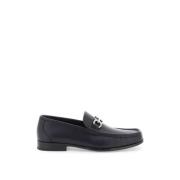 Salvatore Ferragamo Gancini Läder Loafers Blue, Herr