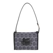 Etro Blommig Paisley Medium Pouch Väska Blue, Dam