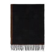 Ermenegildo Zegna Lyxigt Sidenscarf med Jacquard Profiler Black, Herr