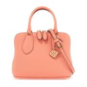 Tory Burch Hamrat läder mini monogramväska Pink, Dam