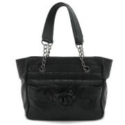 Chanel Vintage Pre-owned Laeder totevskor Black, Dam