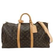 Louis Vuitton Vintage Pre-owned Canvas handvskor Brown, Dam