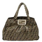 Fendi Vintage Pre-owned Canvas fendi-vskor Yellow, Dam