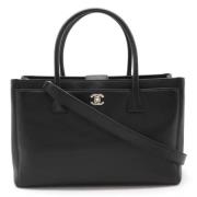 Chanel Vintage Pre-owned Laeder totevskor Black, Dam