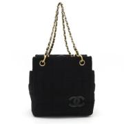 Chanel Vintage Pre-owned Canvas chanel-vskor Black, Dam