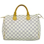 Louis Vuitton Vintage Pre-owned Canvas handvskor White, Dam