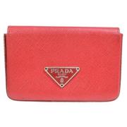 Prada Vintage Pre-owned Laeder plnbcker Red, Dam