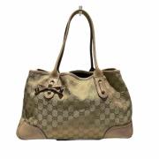 Gucci Vintage Pre-owned Canvas gucci-vskor Beige, Dam