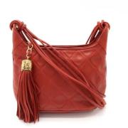 Chanel Vintage Pre-owned Laeder crossbodyvskor Red, Dam