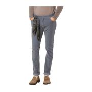 Mason's Modernt slim fit sammet chino byxor Blue, Herr