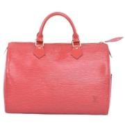 Louis Vuitton Vintage Pre-owned Laeder handvskor Red, Dam