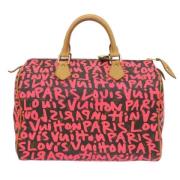 Louis Vuitton Vintage Pre-owned Canvas handvskor Pink, Dam