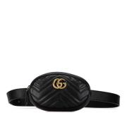 Gucci Vintage Pre-owned Laeder crossbodyvskor Black, Dam