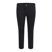 Kaffe Curve Smala Jeans Svart Djup Black, Dam