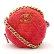 Chanel Vintage Pre-owned Canvas crossbodyvskor Pink, Dam