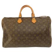 Louis Vuitton Vintage Pre-owned Canvas handvskor Brown, Dam