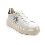 Blauer Vita och svarta dam sneakers F4Venus01/Gli White, Dam