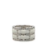 Chanel Vintage Pre-owned Metall ringar Gray, Dam