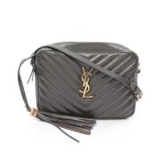 Yves Saint Laurent Vintage Pre-owned Laeder axelremsvskor Gray, Dam