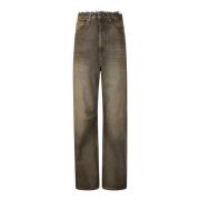 MM6 Maison Margiela 5-Fickor Jeans för Män och Kvinnor Brown, Dam