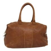 Yves Saint Laurent Vintage Pre-owned Laeder resvskor Brown, Dam