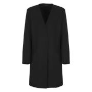 Yohji Yamamoto Svart ullrock för män Black, Herr