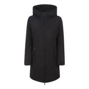 Woolrich Svart Dunparkas Black, Dam