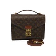 Louis Vuitton Vintage Pre-owned Canvas handvskor Brown, Dam