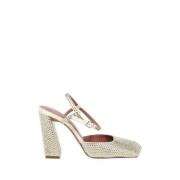 Amina Muaddi Jonquil Crystals Charlotte Pump White, Dam