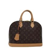 Louis Vuitton Vintage Pre-owned Canvas handvskor Brown, Dam