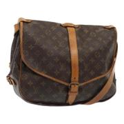 Louis Vuitton Vintage Pre-owned Canvas louis-vuitton-vskor Brown, Dam