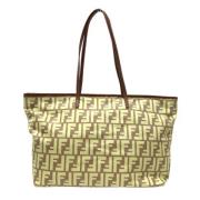 Fendi Vintage Pre-owned Canvas fendi-vskor Yellow, Dam