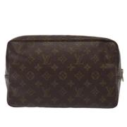 Louis Vuitton Vintage Pre-owned Canvas kuvertvskor Brown, Dam