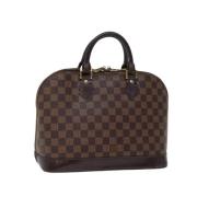 Louis Vuitton Vintage Pre-owned Canvas handvskor Brown, Dam