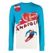 MC2 Saint Barth Campiglio Card Crewneck Sweater Multicolor, Herr