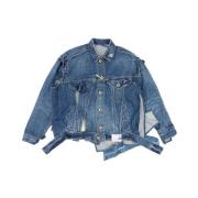 Mihara Yasuhiro Vintage Indigo Denim Blouson Jacka Blue, Herr