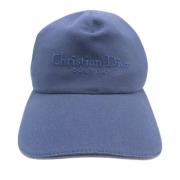 Dior Vintage Pre-owned Bomull hattar-och-kepsar Blue, Herr