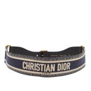 Dior Vintage Pre-owned Canvas skrp Blue, Dam