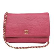 Chanel Vintage Pre-owned Laeder plnbcker Pink, Dam