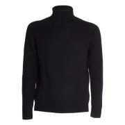 Dondup Blå Stickad Turtleneck Tröja Aw24 Blue, Herr