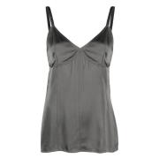 TotêMe Silke Camisole Topp Gray, Dam