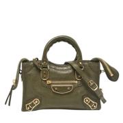 Balenciaga Vintage Pre-owned Laeder totevskor Green, Dam