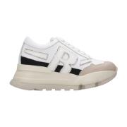 Rucoline Vita Sneakers med Plattformsula White, Dam