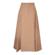 Blanca Vita Brun Midi Kjol Damkläder Brown, Dam