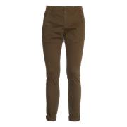 Dondup Slim Moss Byxor Aw24 Brown, Herr