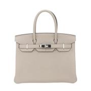 Hermès Vintage Pre-owned Laeder handvskor Gray, Dam