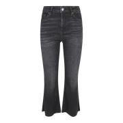 Frame Svarta Bootcut Jeans för Kvinnor Black, Dam